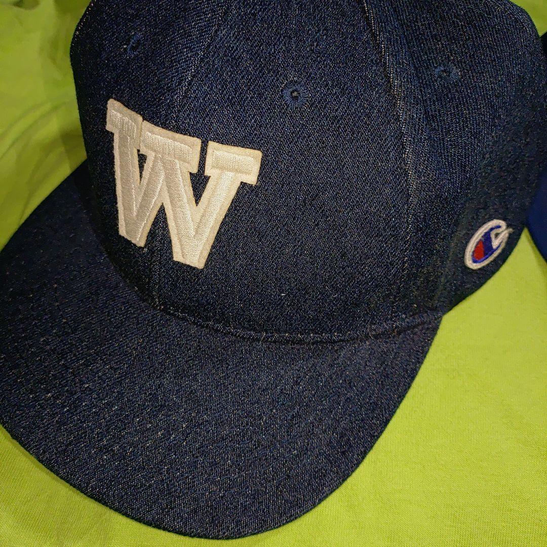 大洋ホエールズ　キャップ　函館有斗記念ボール　Championキャップ