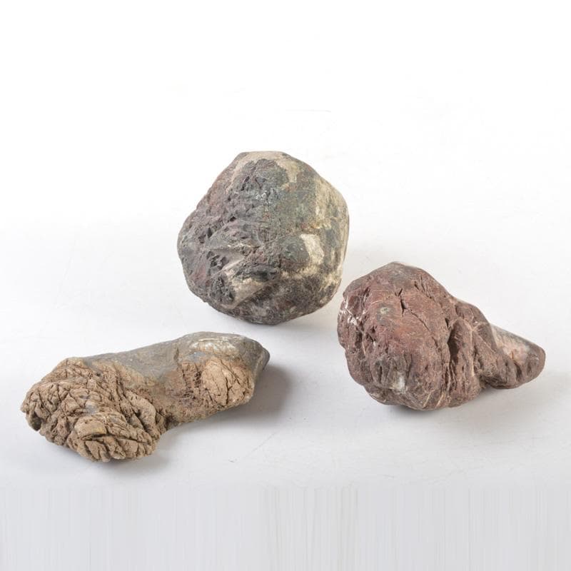 天然石　鑑賞石　菊花石など　置物　3点まとめて　C　5459A