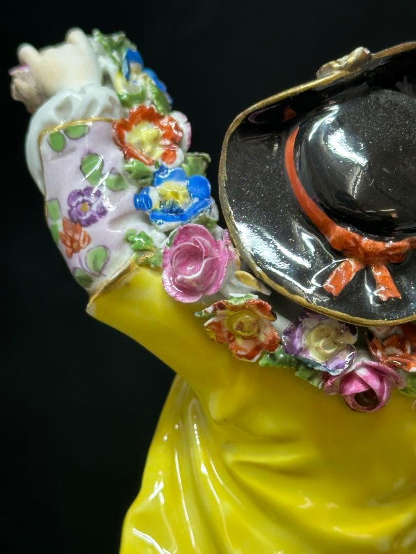 マイセン　ガーデナーの恋人たち　高さ17cm トエカ　東ゆ7-0317⭐︎2F