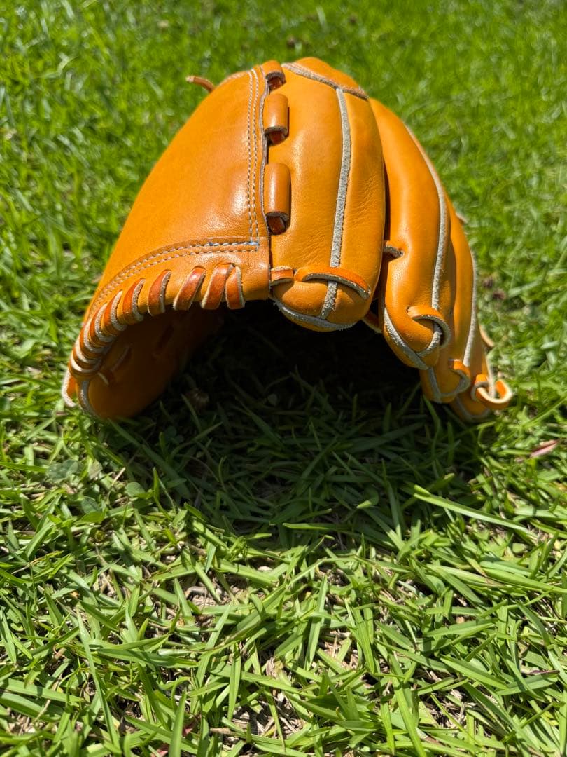 ゆず　ハイゴールド　心極　右投げ　軟式用グローブ