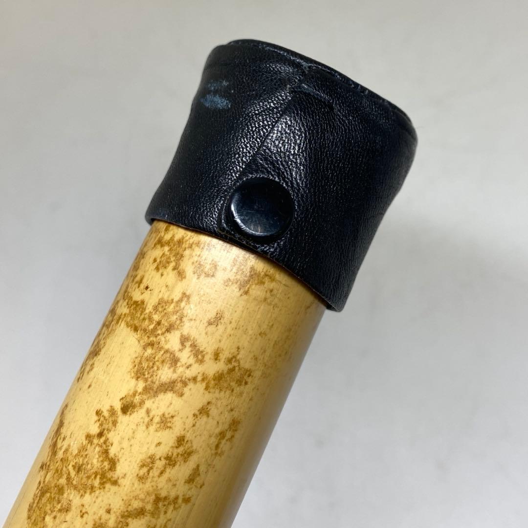 竹治作 銀3線 竹製 尺八 約71cm 東キ8-0117①