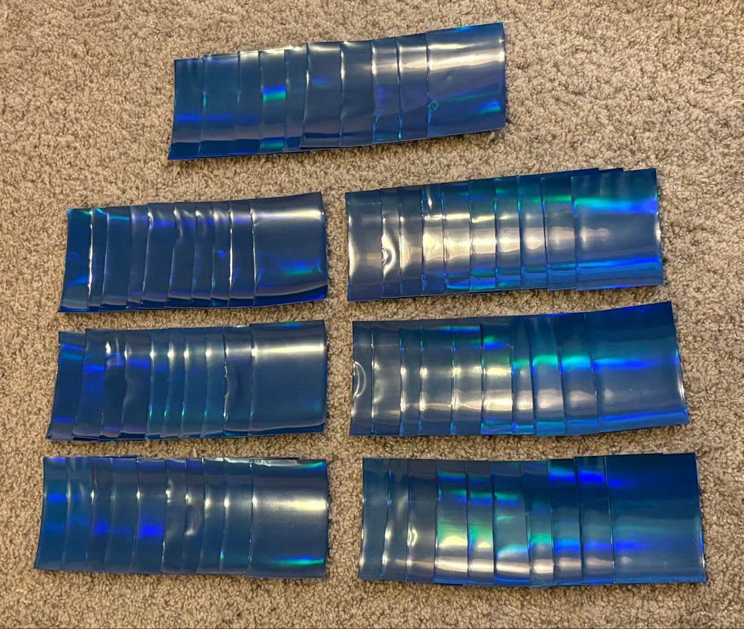 遊戯王 スリーブ 初期 ロゴ 青 ブルー 機械の叛乱 70枚