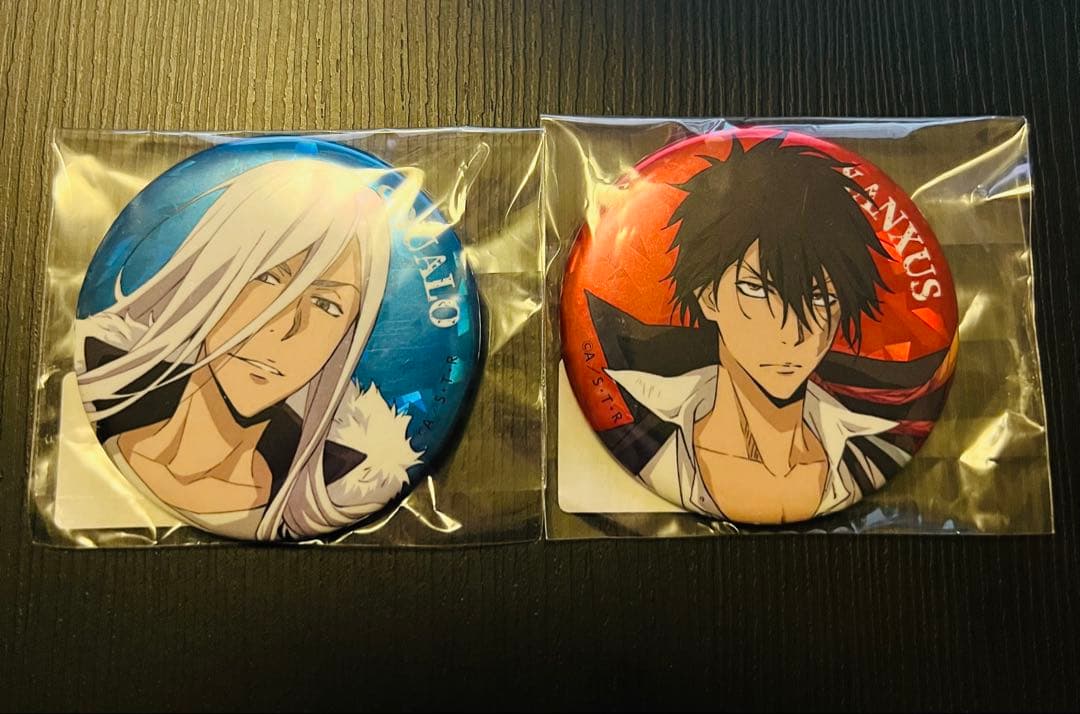 家庭教師ヒットマンREBORNひこくじ 特典　缶バッジ XANXAS スクアーロ