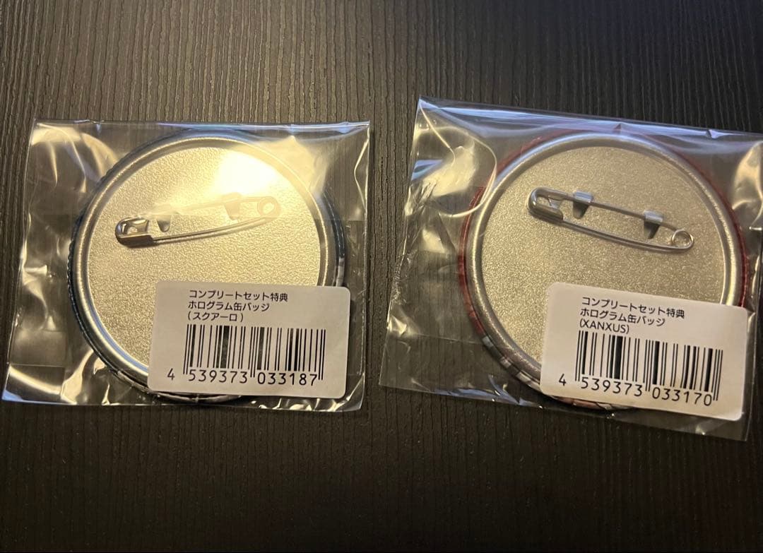 家庭教師ヒットマンREBORNひこくじ 特典　缶バッジ XANXAS スクアーロ