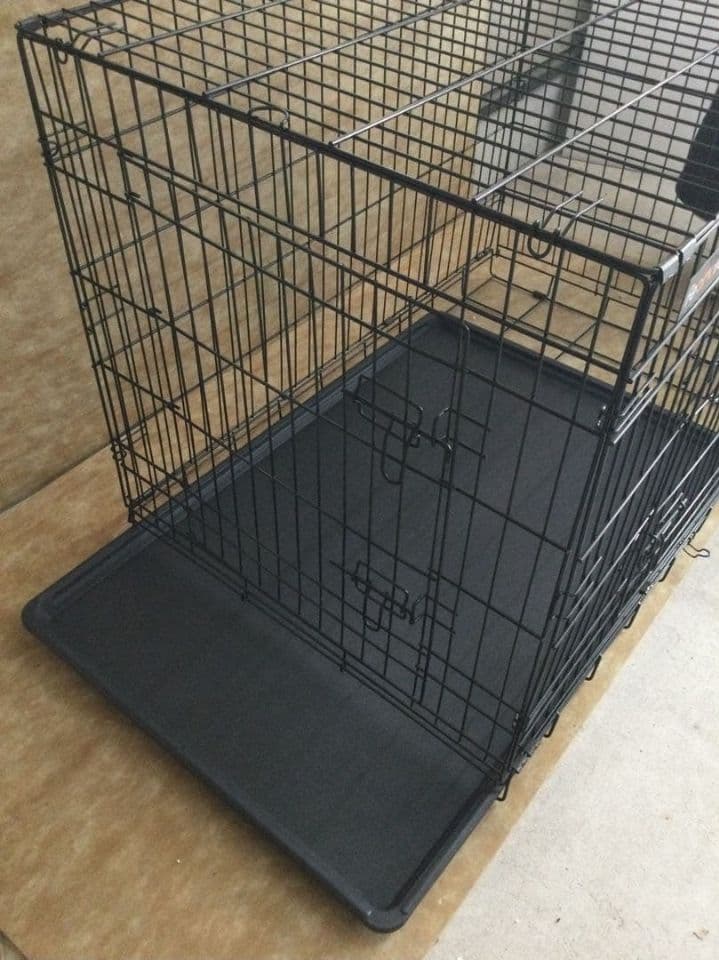 ペットケージ折り畳み式持ち手付き107x70x77.5cm室内外兼用 トレー付き