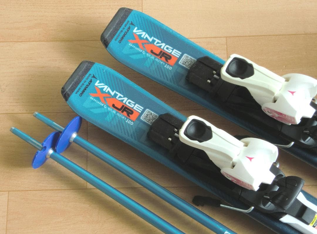 ■■送料無料■ATOMIC■子供用スキー4点セット■100/19.5■WAX■■