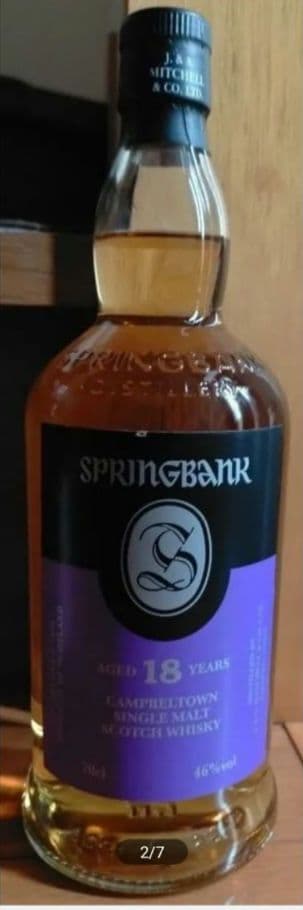 2月8日まで出品　スプリングバンク 18年 シングルモルトウイスキー 700ml
