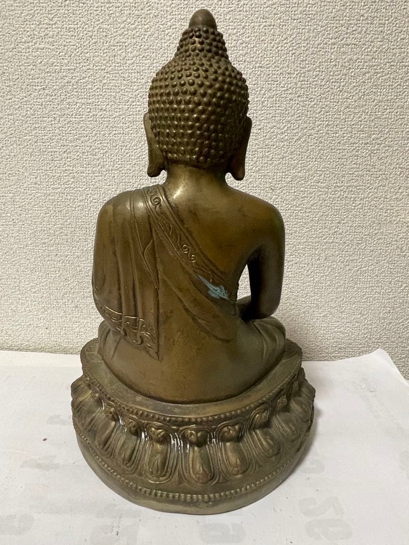 銅仏像　阿弥陀如来坐像　骨董　古美術