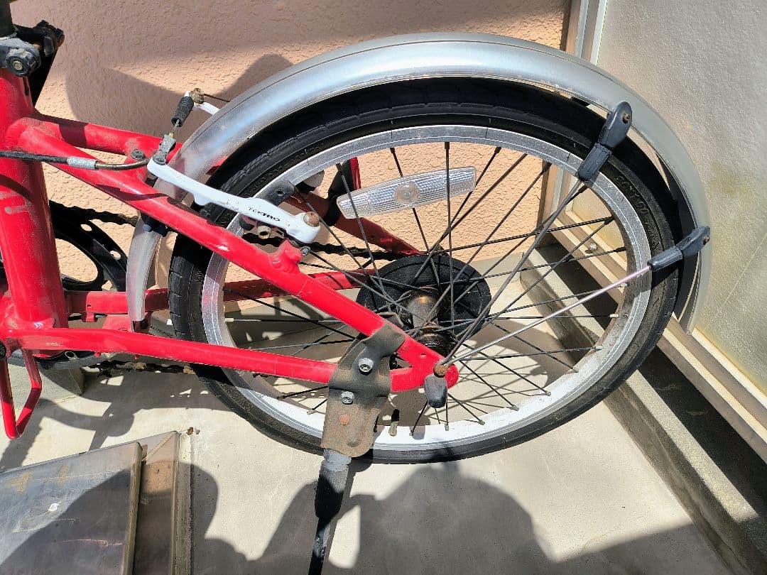 ★オマケ付★Ferrari 折りたたみ自転車★泥除け付★レッド