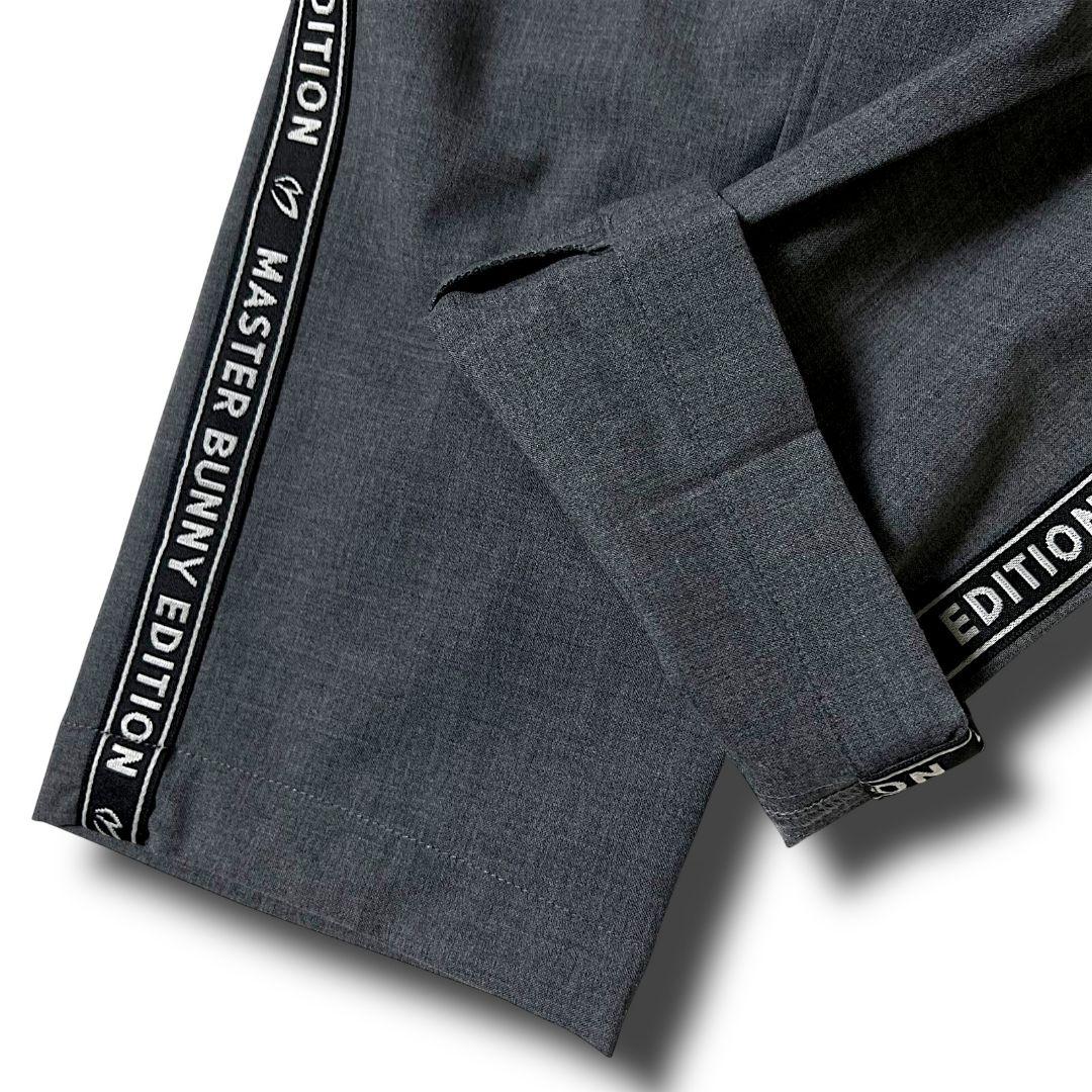 3 マスターバニー パーリーゲイツ取扱 サイドロゴラインパンツ 灰