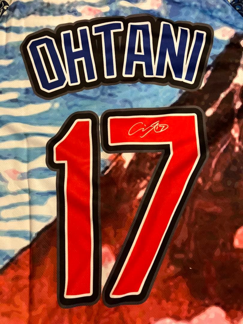 【非売品】大谷翔平サインプリントユニフォーム XL 未使用