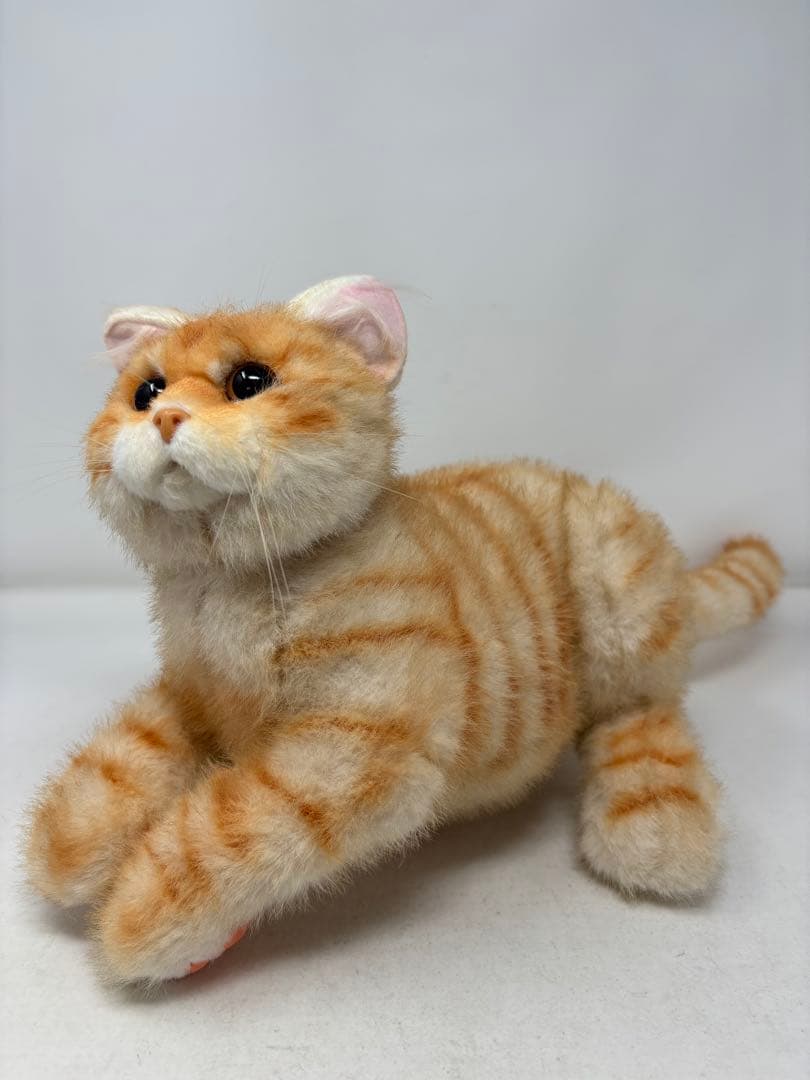 A199 【人気商品】なでなでねこちゃんEX とら 撫でると鳴くぬいぐるみ