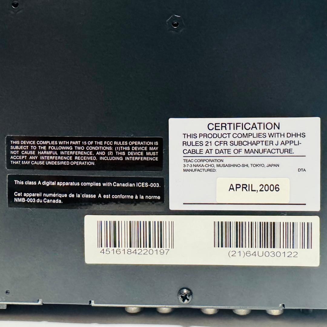 Vestax CDR-07 取説付き CD 書き込み機能付き