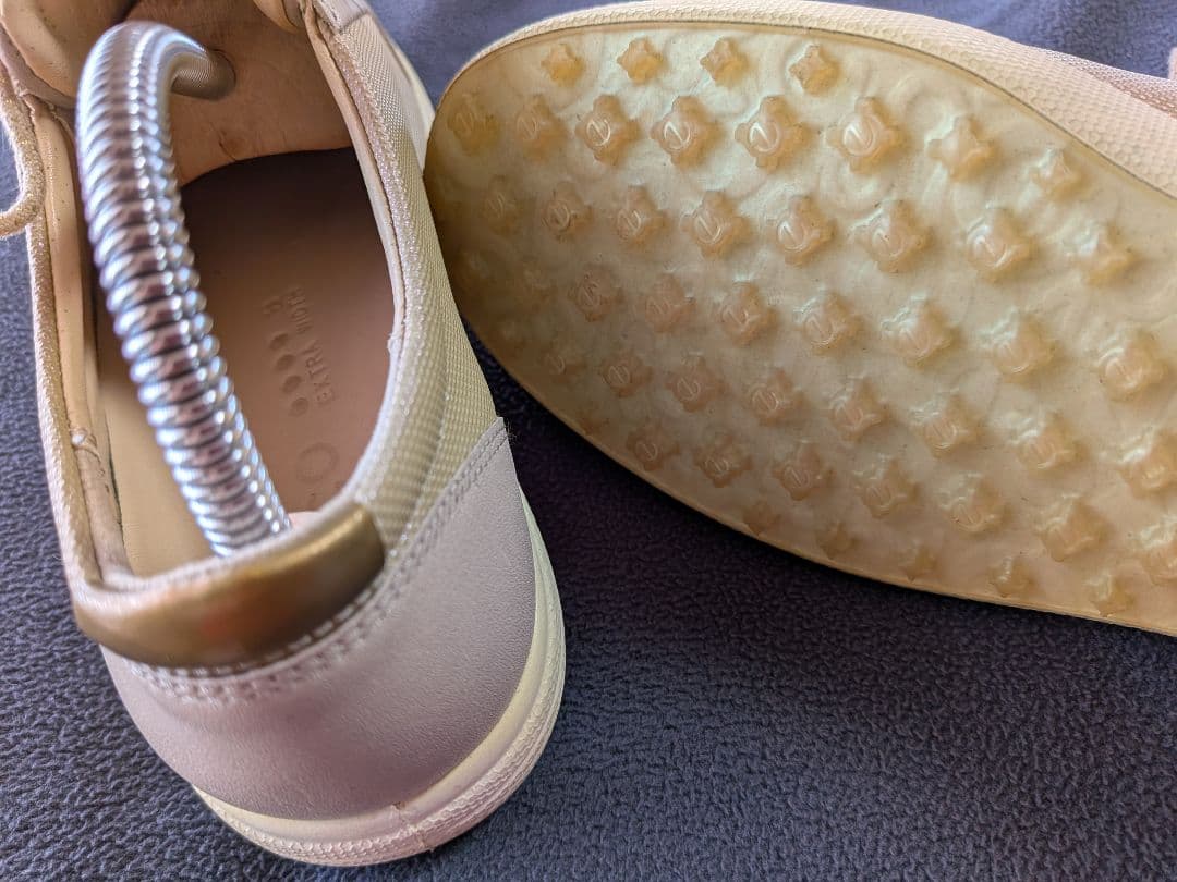 ECCO 本革ゴルフシューズ ゴールド