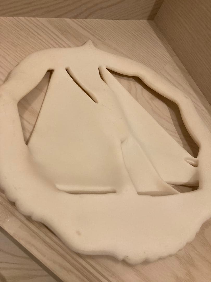 ホワイトクリームカラー　帆船デザイン装飾品