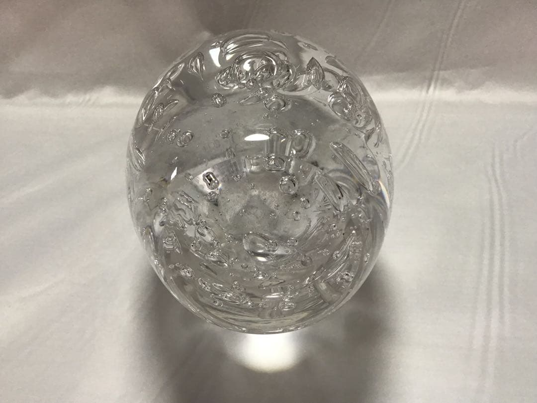 カガミクリスタル　各務満　カガミミツル　花瓶　鮎