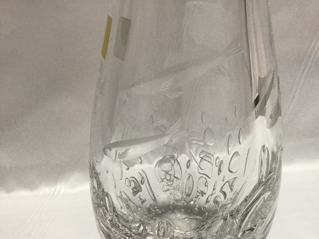 カガミクリスタル　各務満　カガミミツル　花瓶　鮎