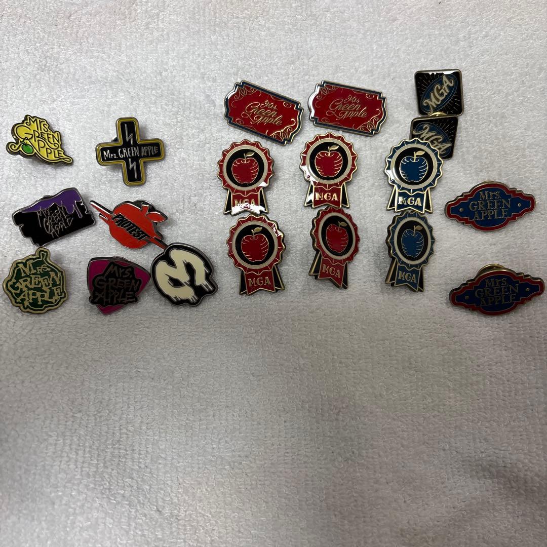 Mrs. GREEN APPLE ピンバッジ バラ売り可※複数あるもののみ