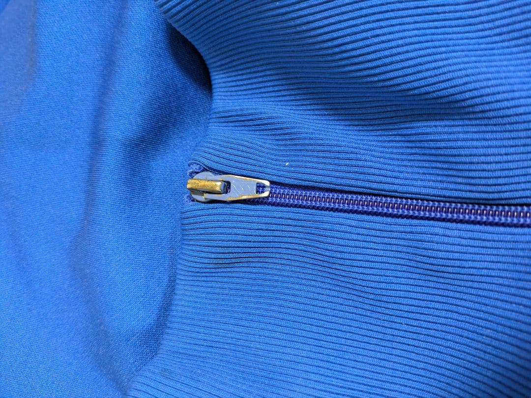 アディダス ジップアップジャケット 青　4号