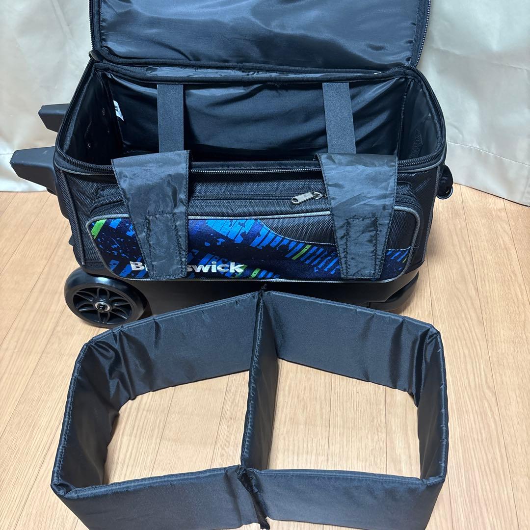 【美品】Brunswick ダブルローラー 2ボール ボウリングバッグ 2025