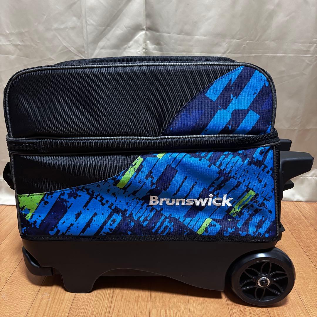 【美品】Brunswick ダブルローラー 2ボール ボウリングバッグ 2025