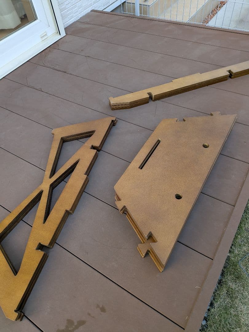 HilanderプライウッドヘキサゴンテーブルBIG　囲炉裏テーブル