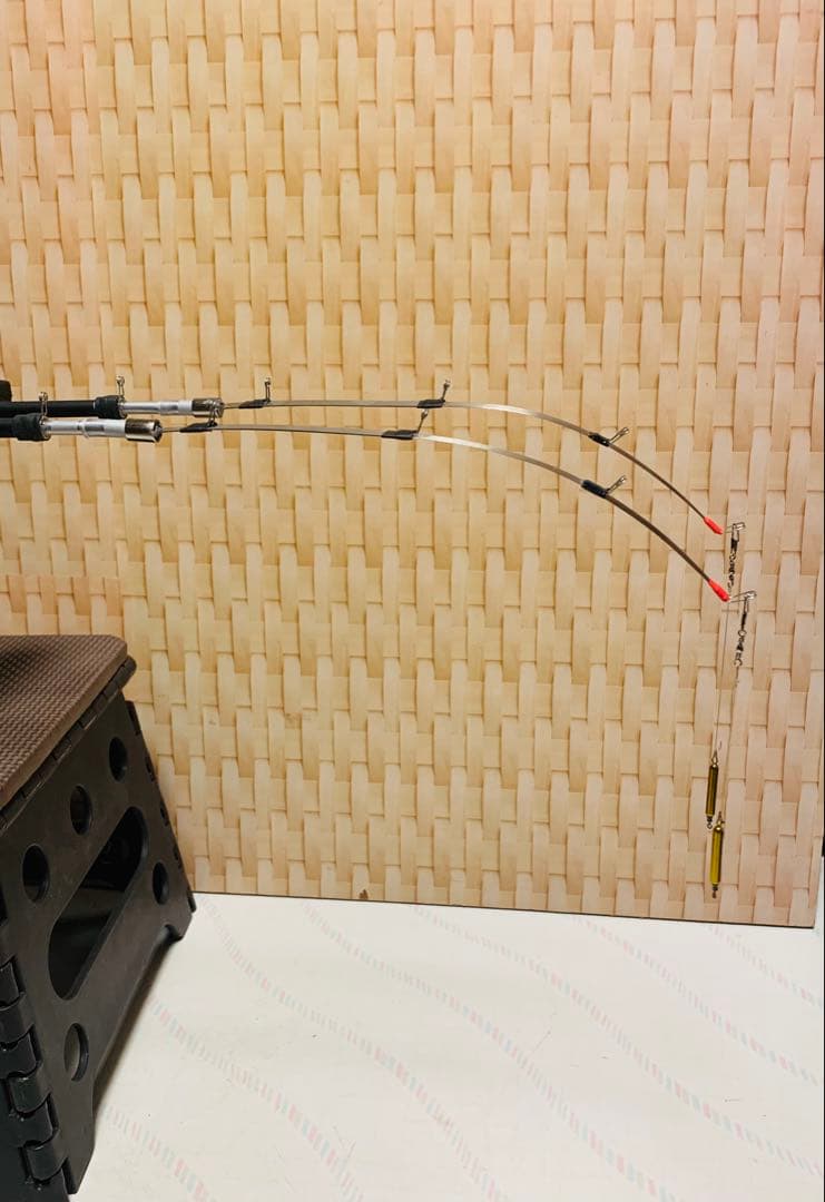 オススメ　氷上ワカサギ釣り　ステンレス穂先　２本　　253ミリ