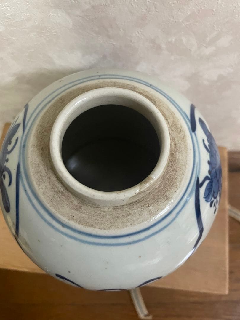 古渡　染付　白磁　壺　唐物　中国　古美術　骨董　青花　花瓶