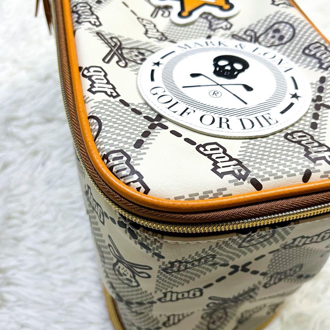 極美品 近年モデル マークアンドロナ シューズバッグ モノグラム 豪華ワッペン