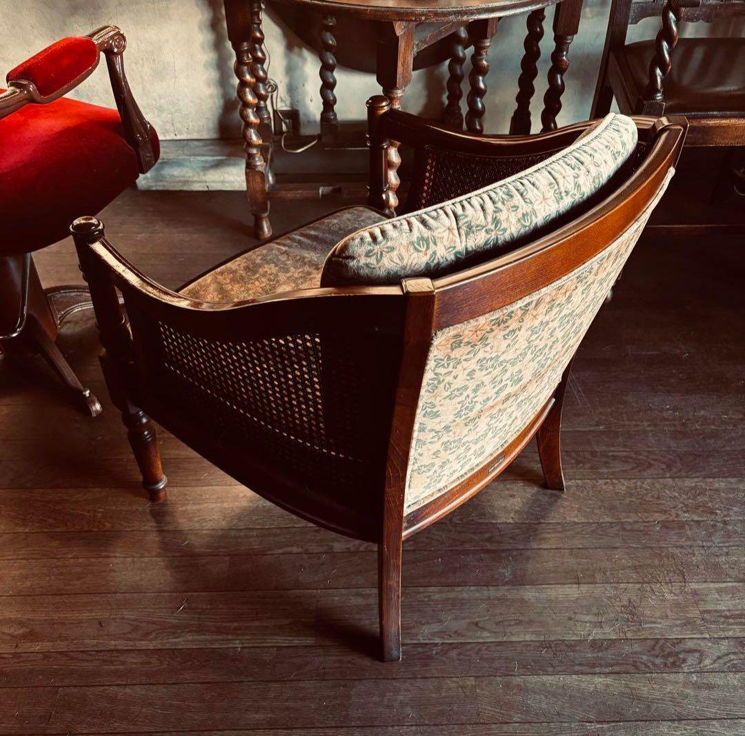 カリモク コロニアル 1人掛け ソファ モケット チェア