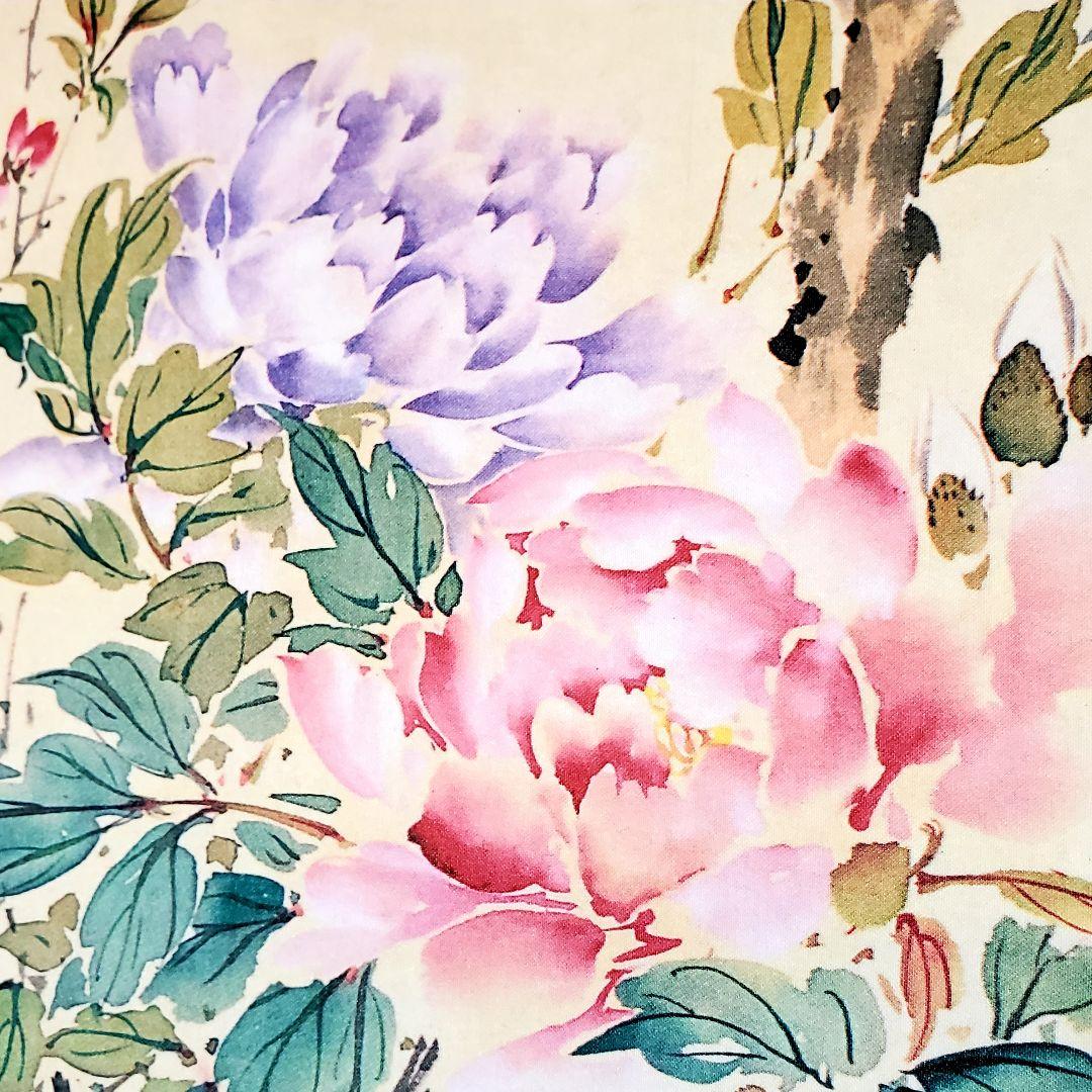 野口小蘋(のぐちしょうひん)　工芸　玉堂富貴　掛け軸