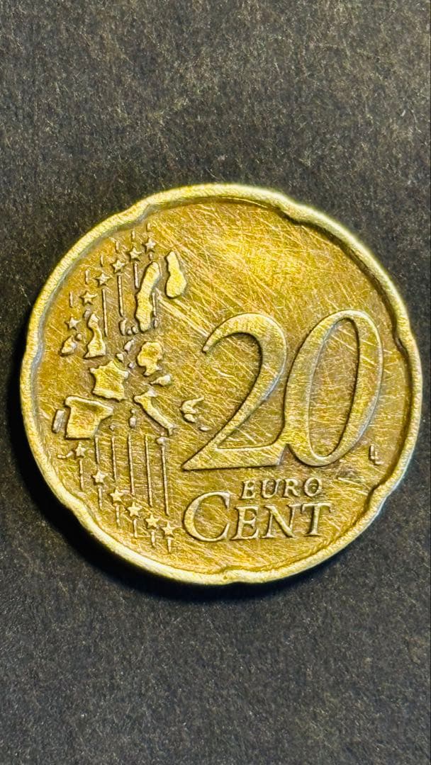 2002年 イタリア 20セント 硬貨