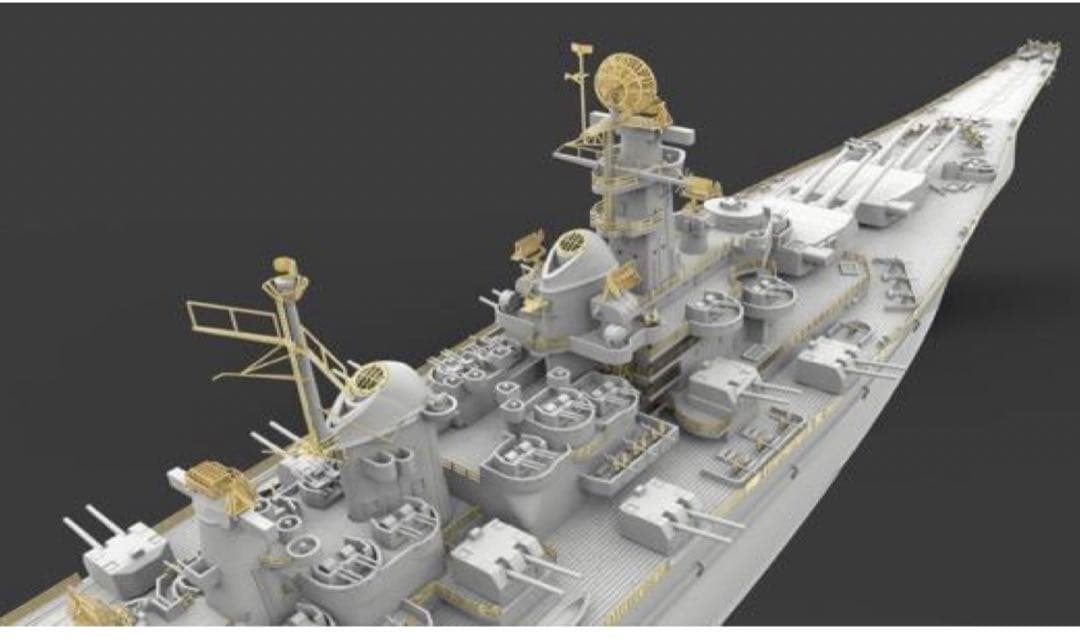 ベリーファイア 1/700 アメリカ海軍 戦艦 BB-71 ルイジニア 訳あり