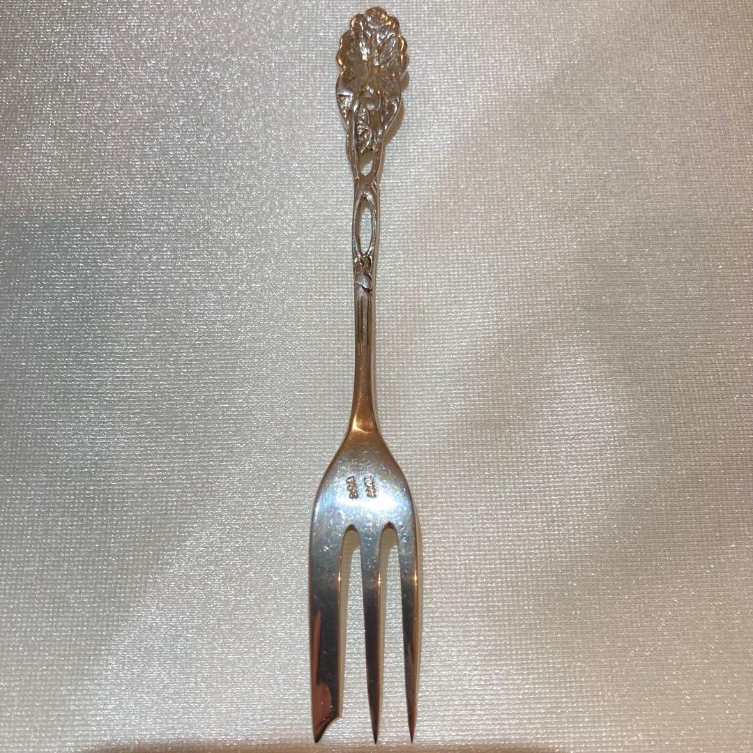 54【Adam Manns】 ヒルデスハイムローズ純銀フォーク 6本