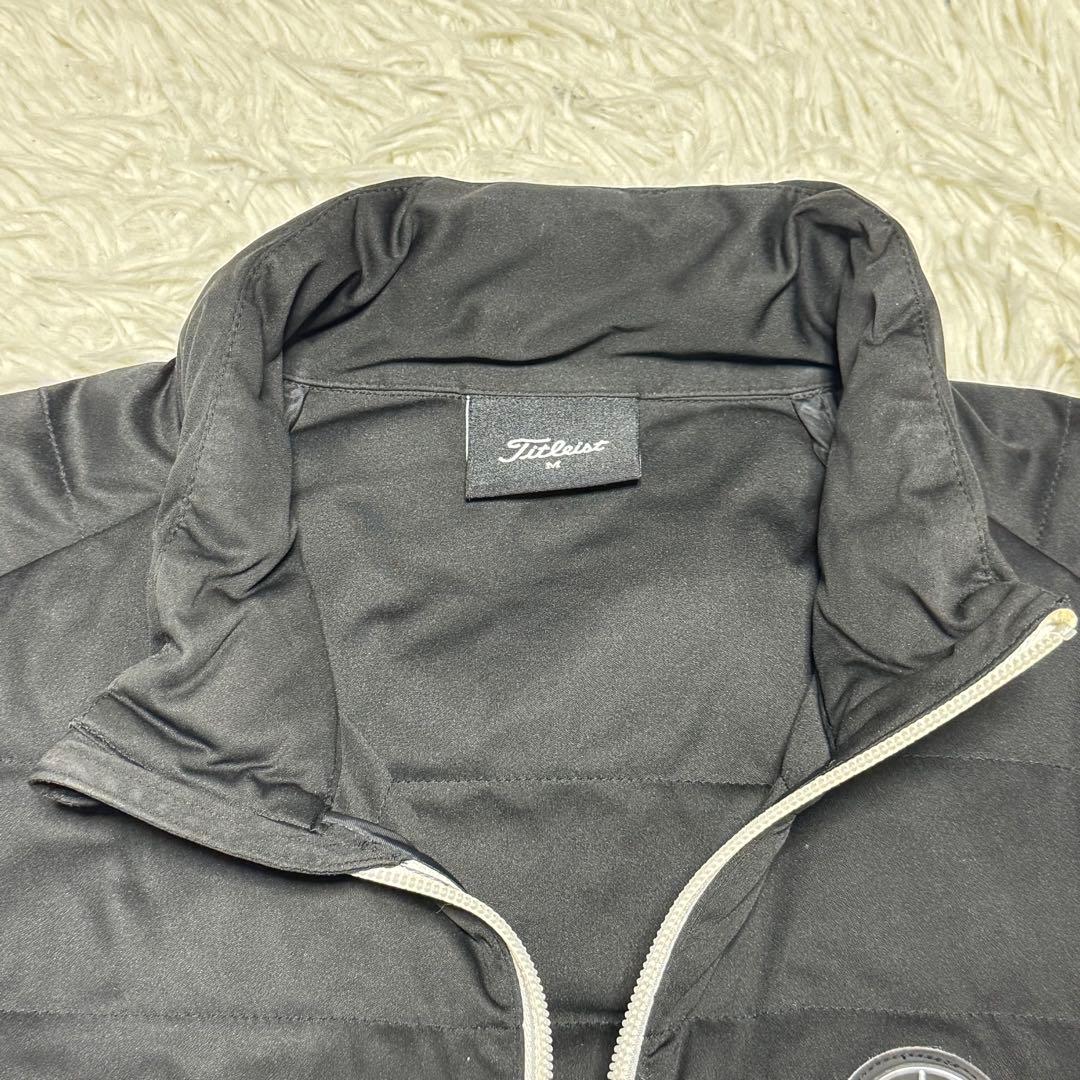 【タイトリスト】美品 中綿ジャケット ベンツ ブラック Mサイズ メンズ