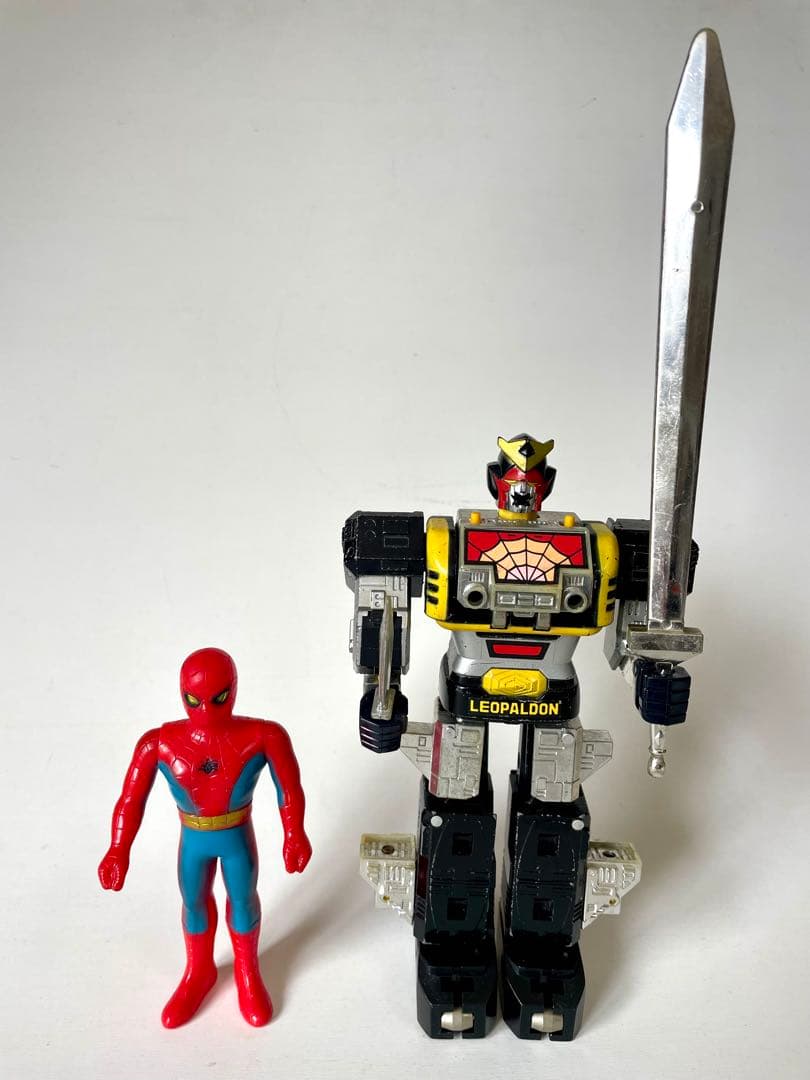 ポピー 東映 スパイダーマン レオパルドン 2体セット当時物 ソフビ 昭和レトロ
