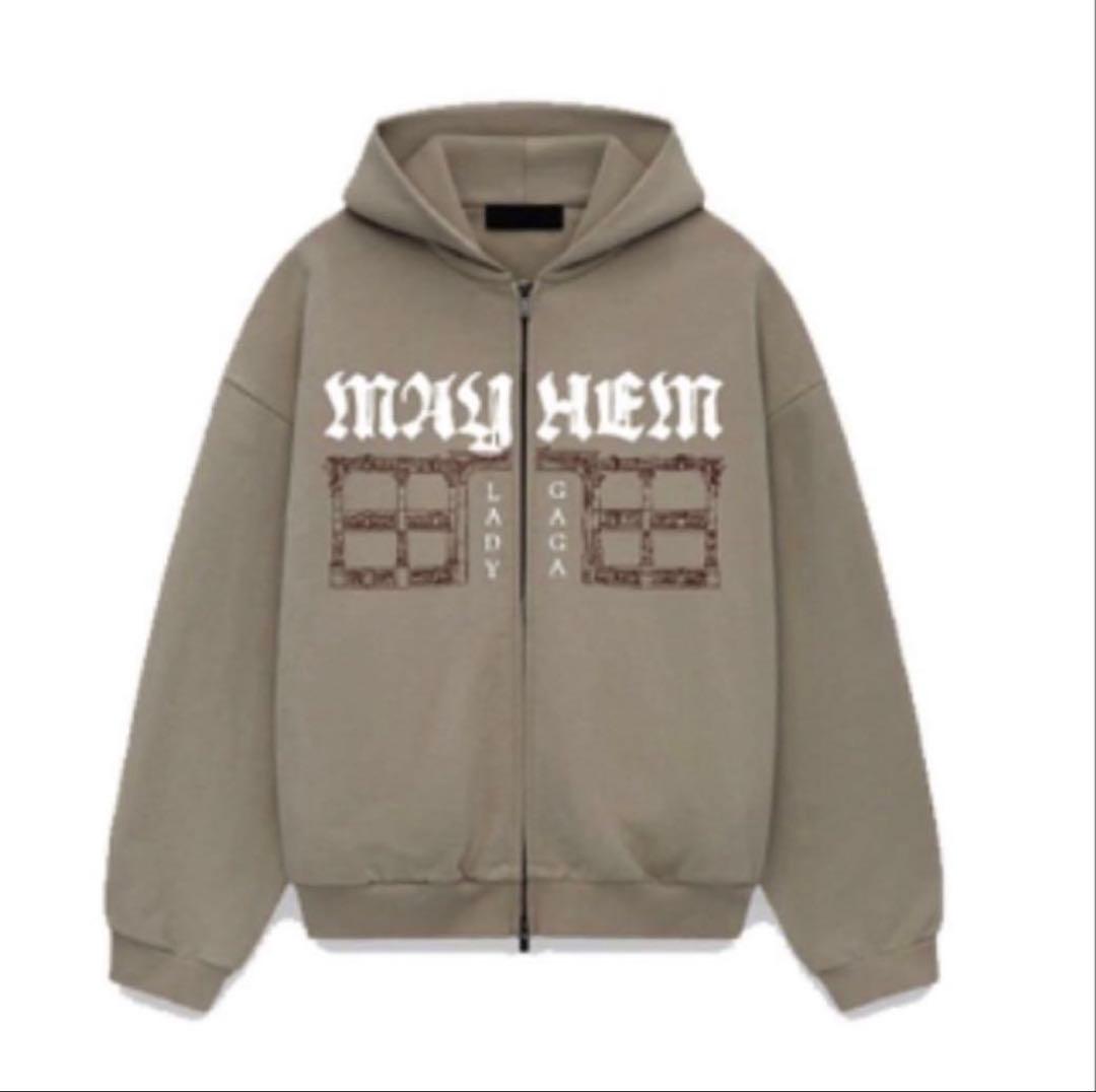 Lady Gaga The MAYHEM ZIP HOODIE　M ベージュ