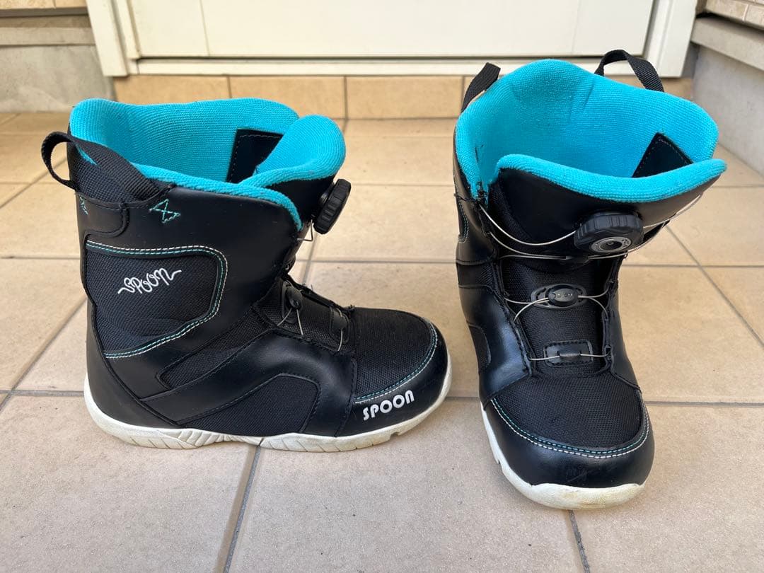【120、23cm】Spoon スノーボード ビンディング&ブーツ付き