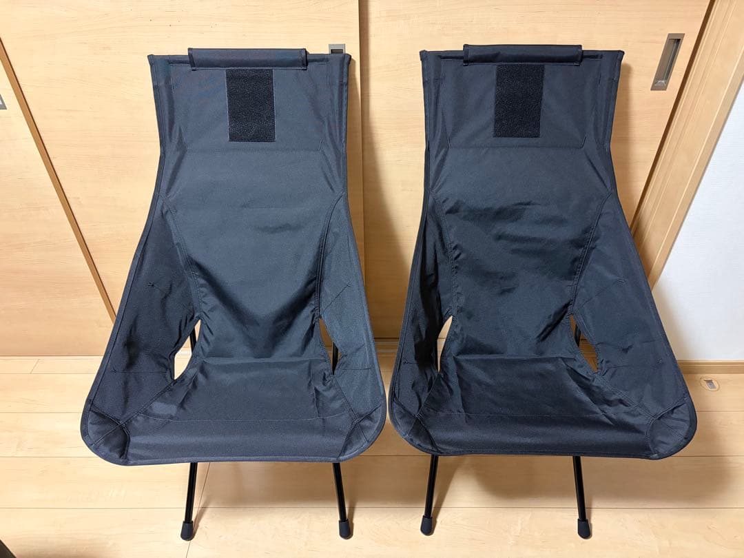 Helinox Tac. サンセットチェア / ブラック 2脚セット おまけ付