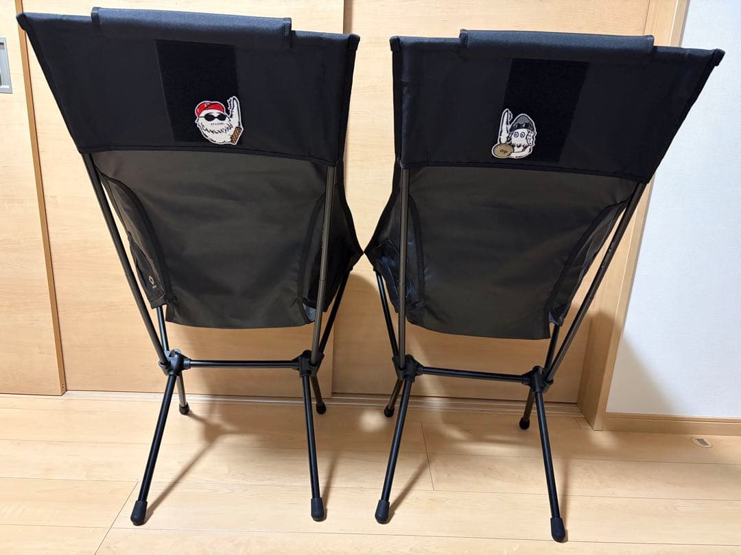 Helinox Tac. サンセットチェア / ブラック 2脚セット おまけ付