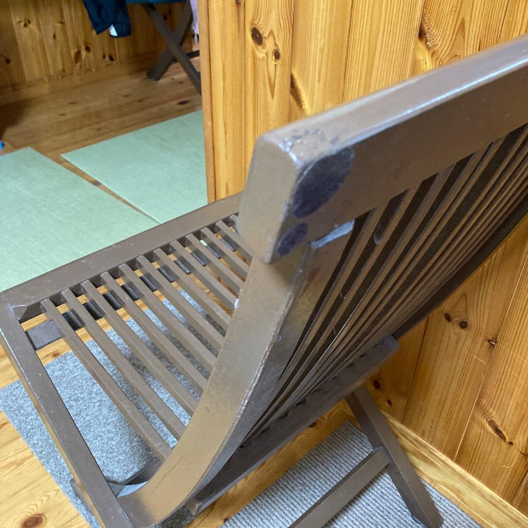 折りたたみウッドチェアー２脚セット