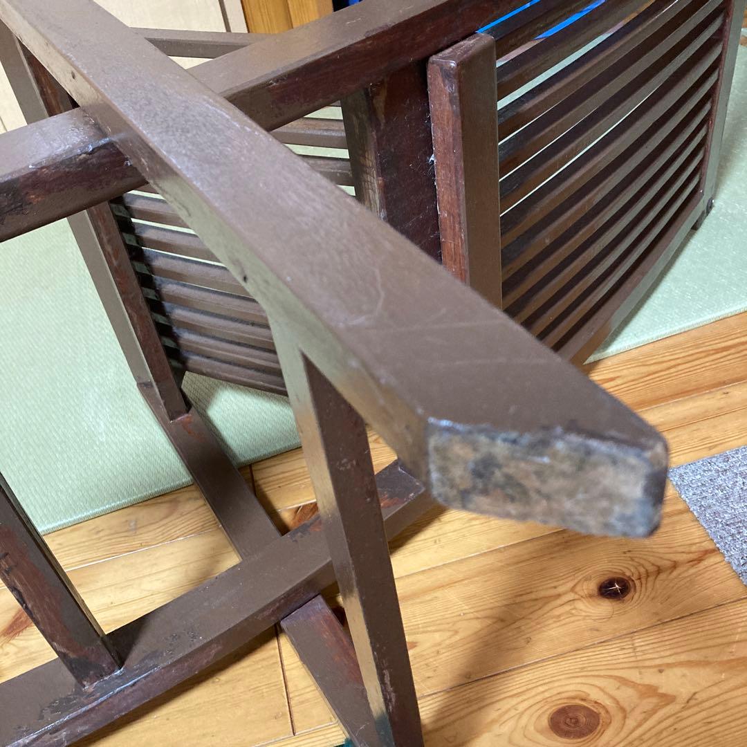 折りたたみウッドチェアー２脚セット