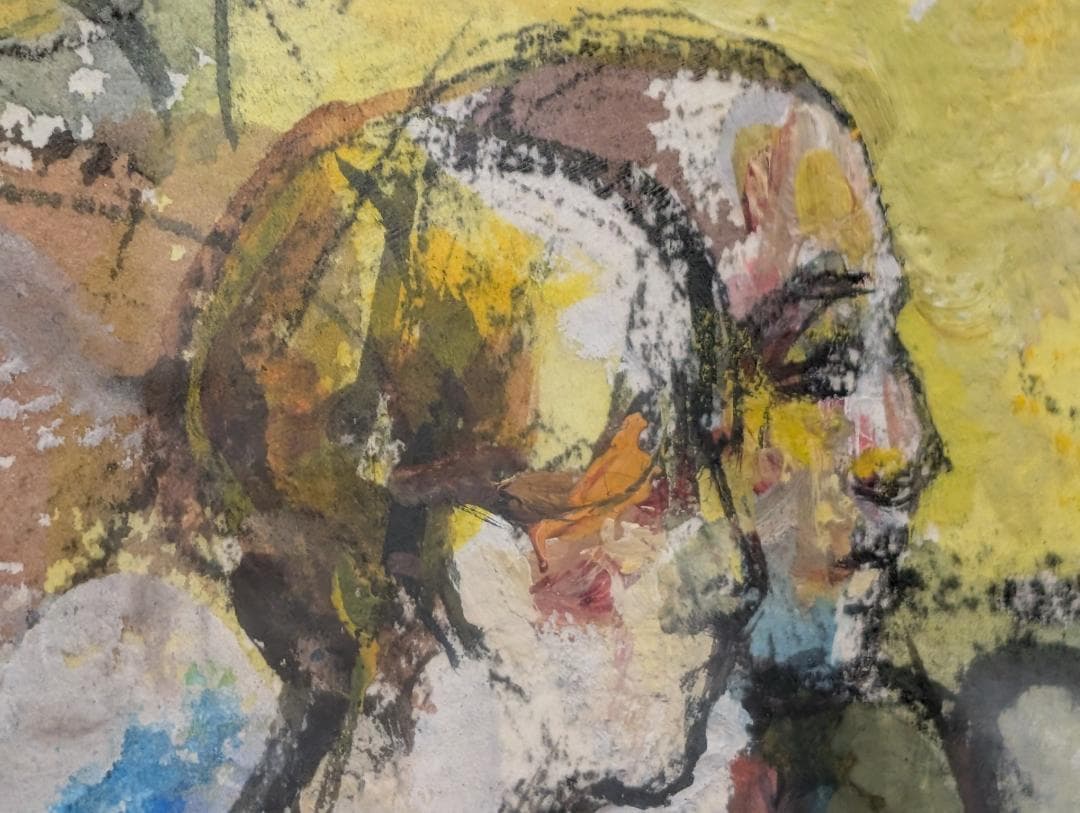 美術品　絵画　水彩　ガッシュ8号M型