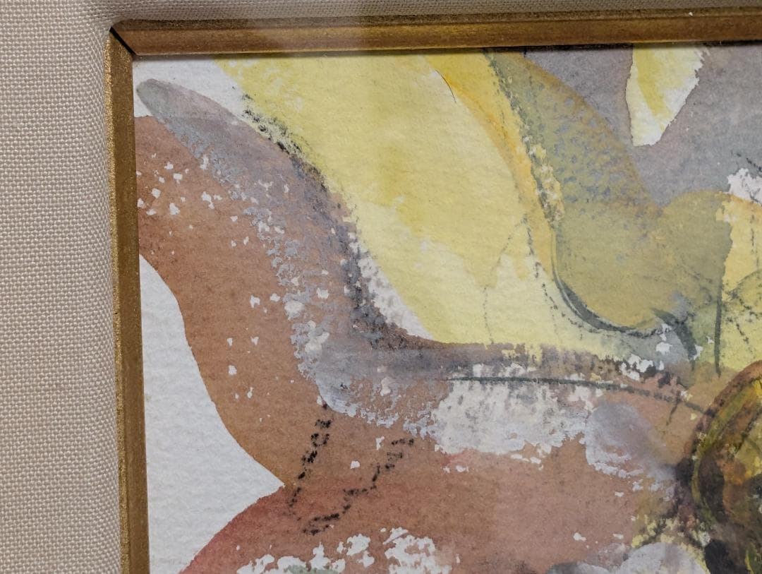 美術品　絵画　水彩　ガッシュ8号M型