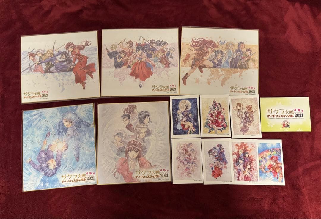タ*ヌ様 サクラ大戦アートフェス色紙&ポストカードまとめ売り