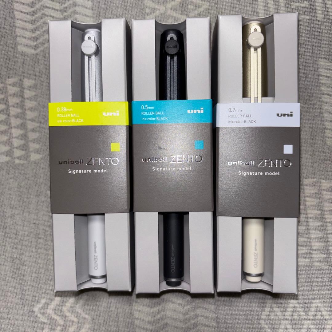 【新品】uniball ZENTO ユニボールゼント シグニチャーモデル 3本
