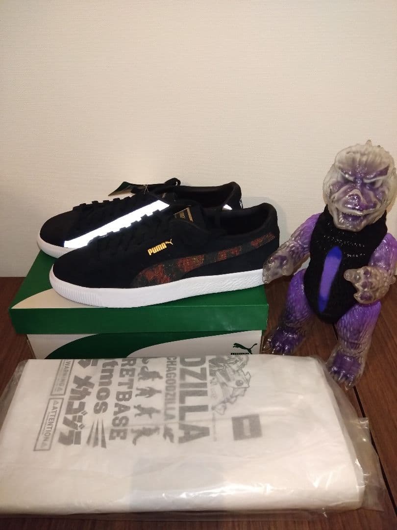 ■新品未使用■シークレットベース ゴジラ ソフビ PUMA スニーカー セット
