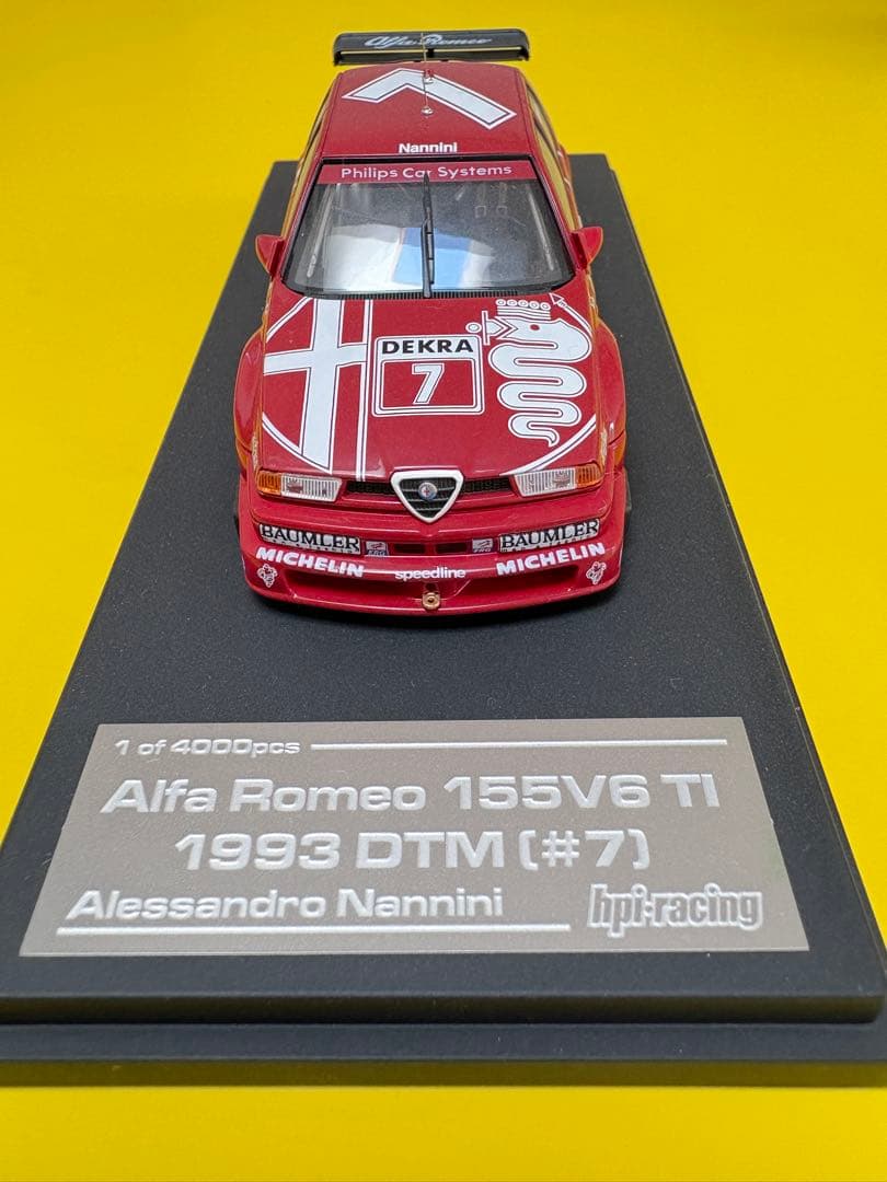 ミニカー hpi 1/43 Alfa Romeo 155V6 TI 1993 DTM #7