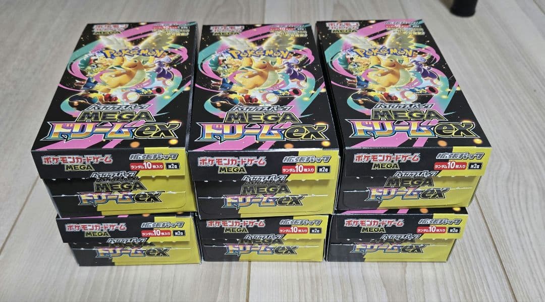 MEGAドリームex 6box ペりペり無しシュリンク無し ポケモンカードゲーム