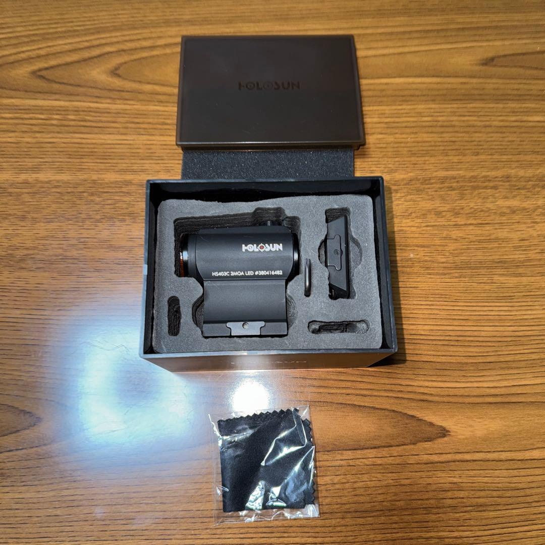 実物 ホロサン HOLOSUN HS403C 2MOA ドットサイト